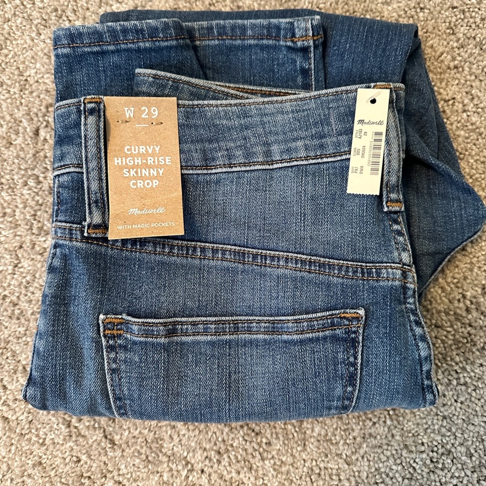 Madewell High Rise Blue Jeans with Classic Medium-Wash